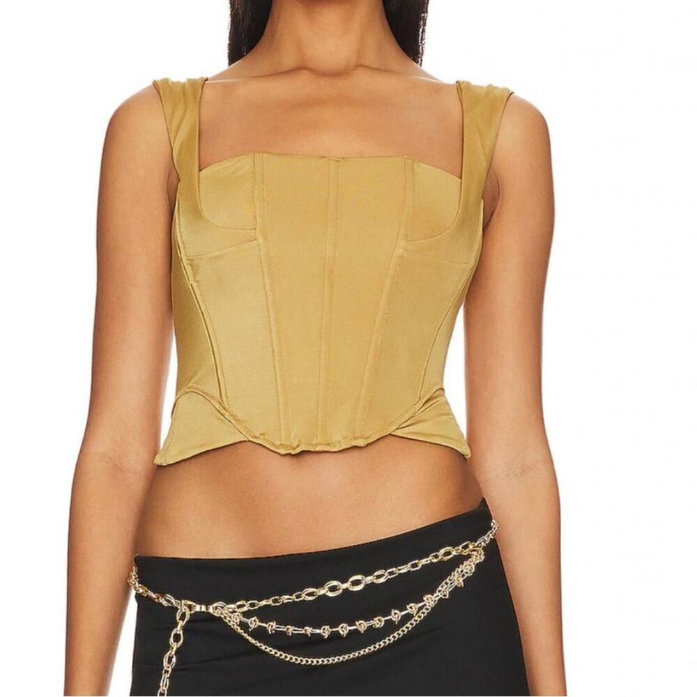 HAH X FREE PEOPLE Boned Crop Top Sz XL Bustier Fairy Preppy Coquette Holiday NWT